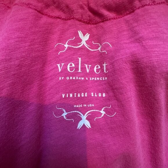 Velvet Graham & Spencer Womens M Dress Cotton Gauze Pink Sleeveless Vintage Slub - Picture 6 of 8